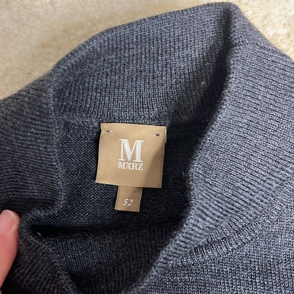 ⭐️ Marz dark grey merino wool sweater- size 52 (see measurements in description) - Picture 5 of 13